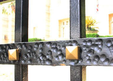 Steel & Gold Gate Medallions