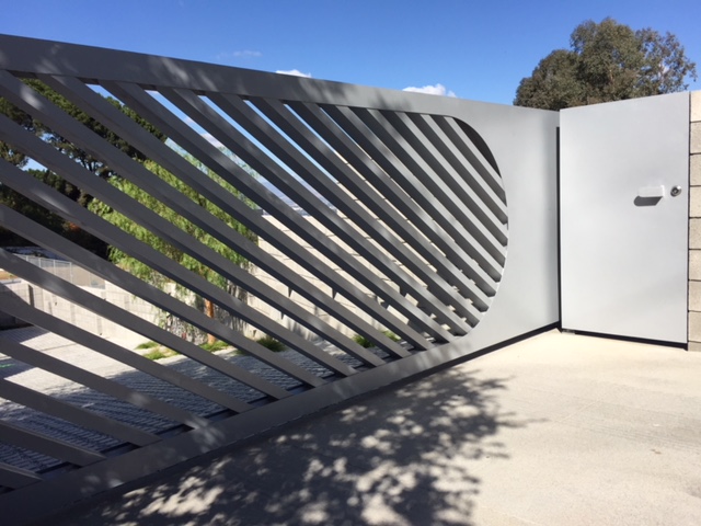 Modern Aluminum Auto & Pedestrian Gates